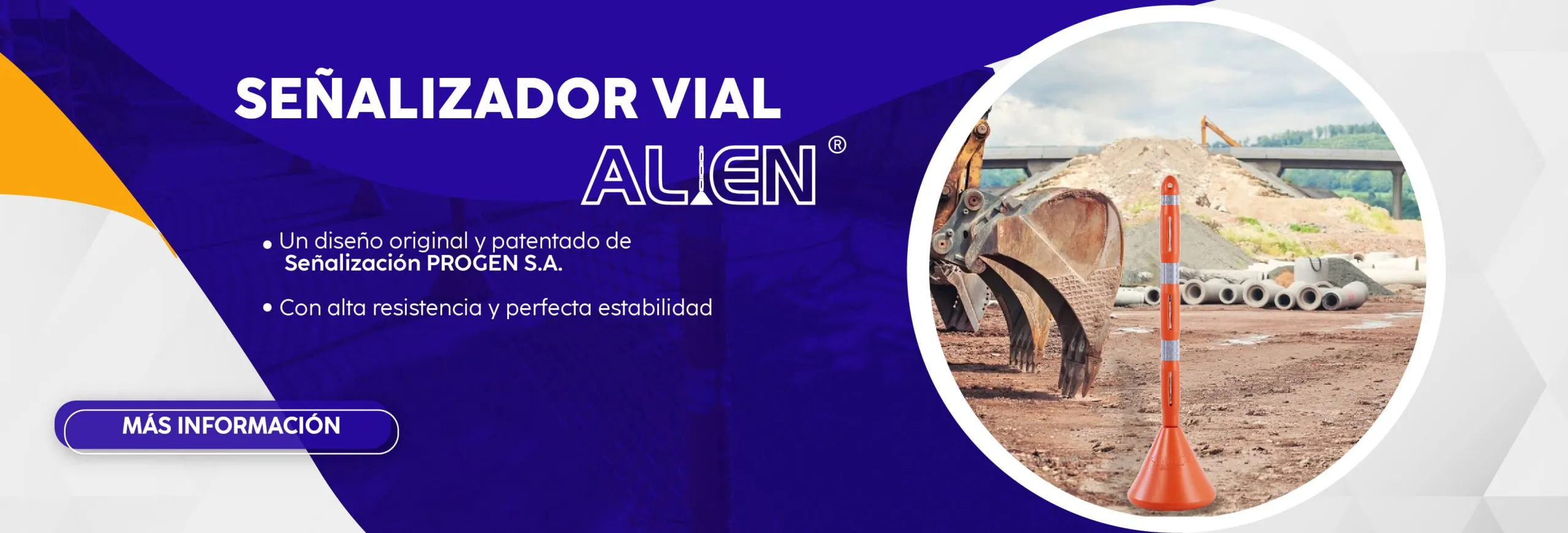 Señalizador Vial ALIEN de PROGEN Señalizador Vial ALIEN de Señalización PROGEN S.A. - Alta resistencia y estabilidad