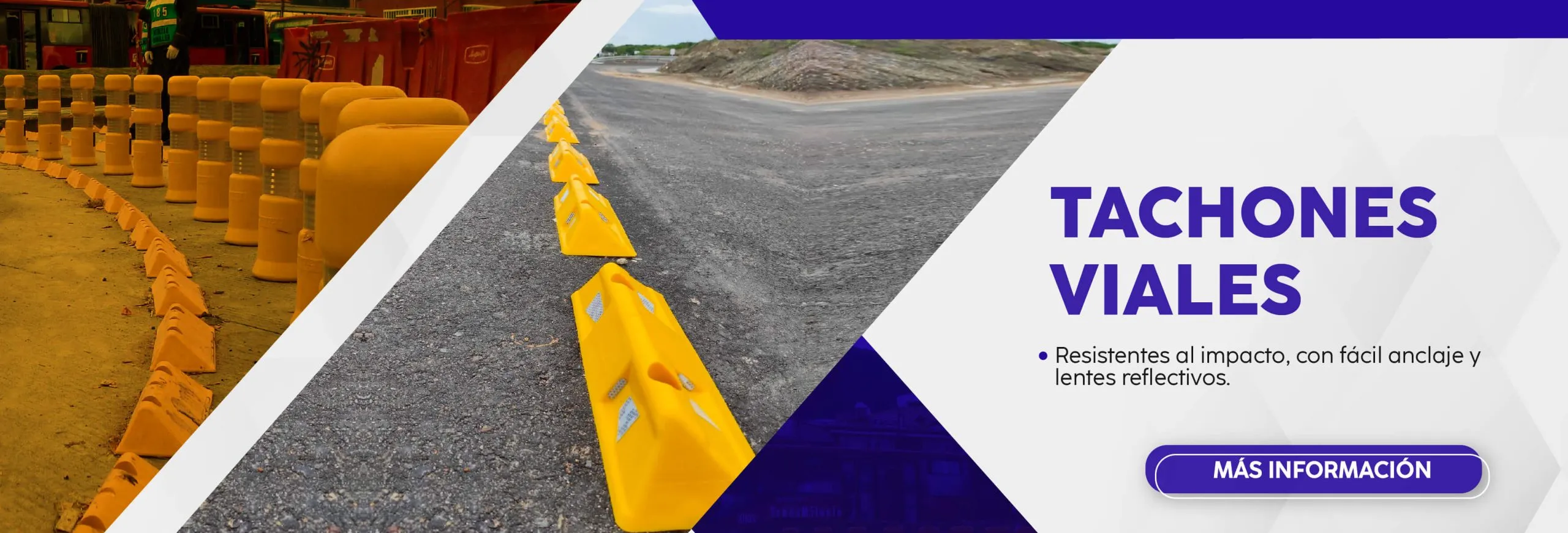 Tachones Viales Tachones viales - Resistentes al impacto