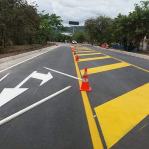 demarcación vial horizontal