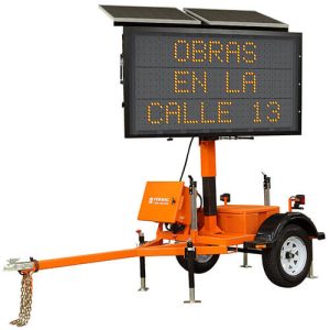 Panel de mensaje variable VER-MAC PMV-548 con tecnología monocromática.